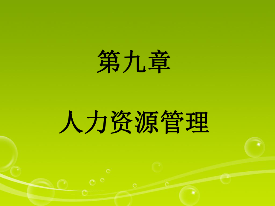 第九章人力资源管理.ppt_第1页