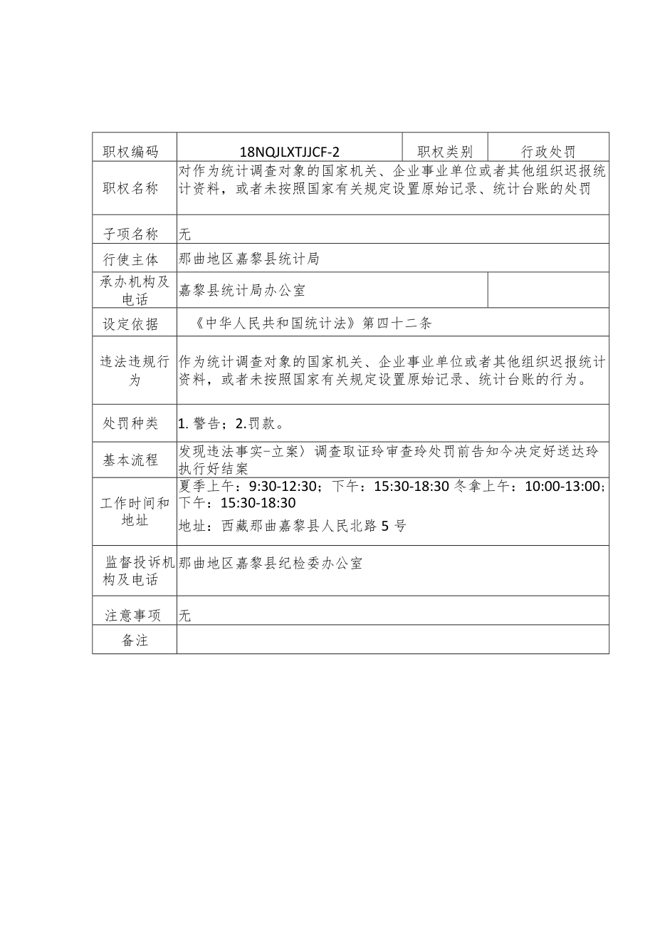 那曲地区嘉黎县统计局行政处罚服务指南.docx_第2页