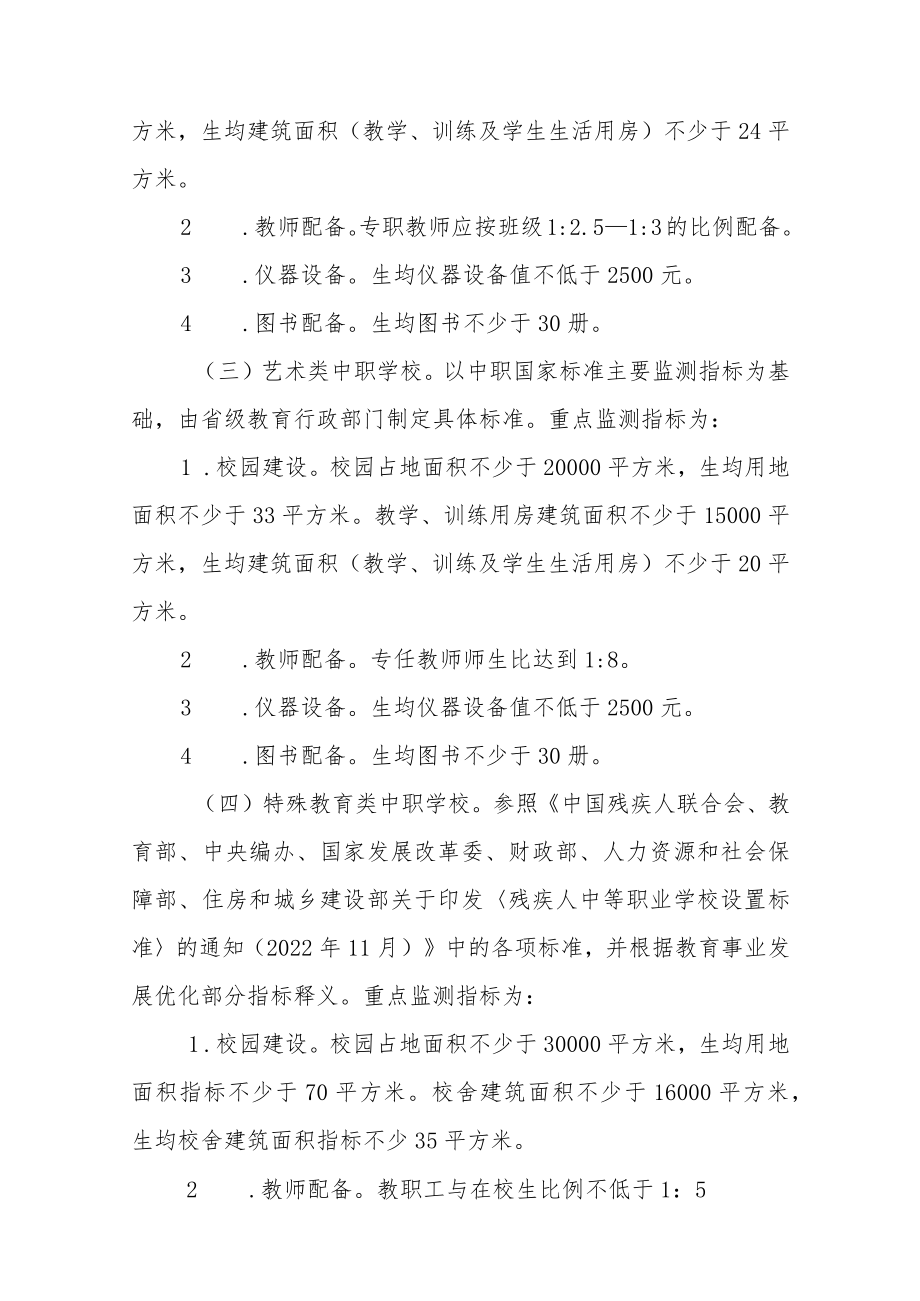 职业学校办学条件重点监测指标及释义、达标工作实施方案（模板）.docx_第2页