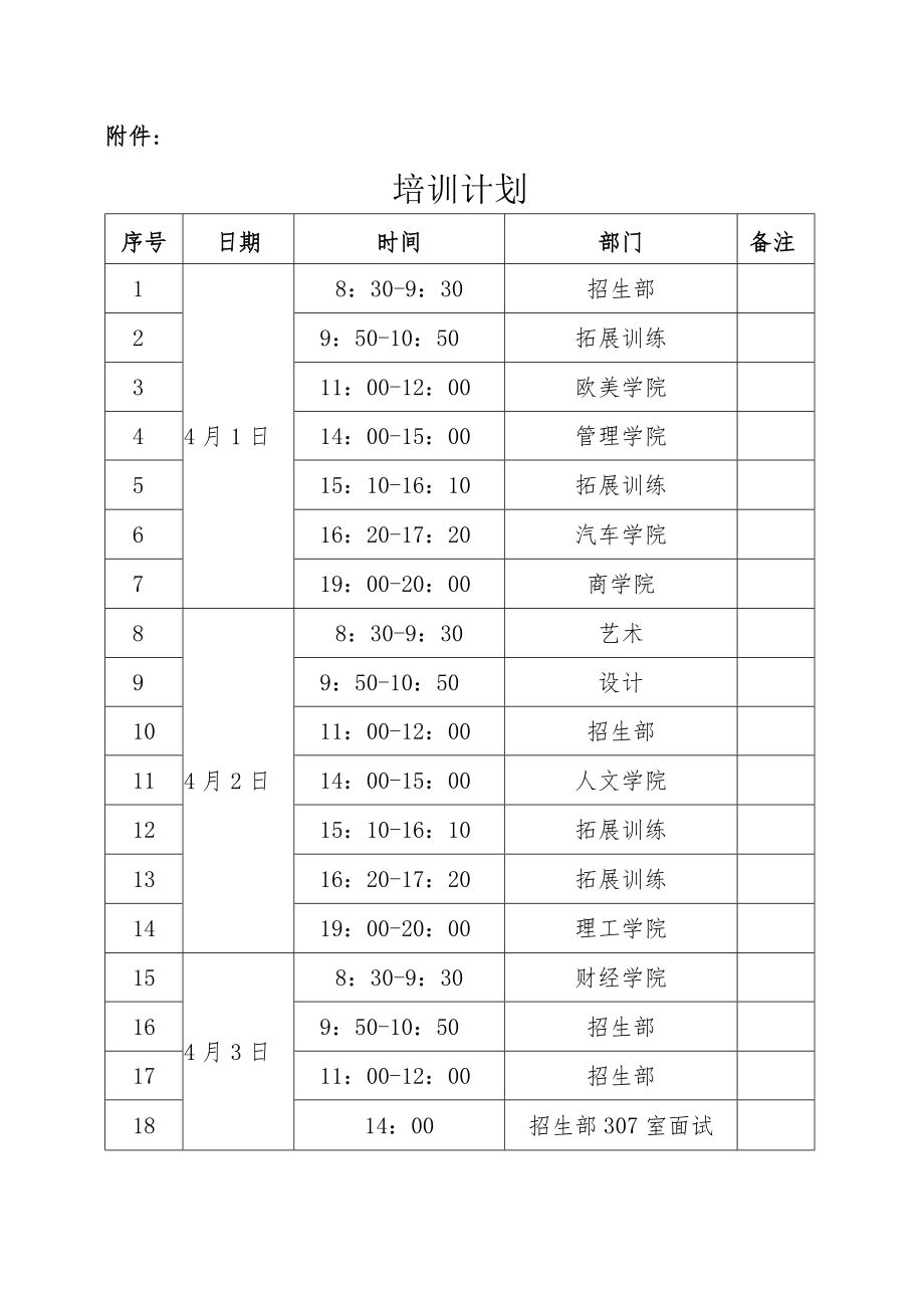 关于学院选派师生参加招生培训的通知.docx_第3页