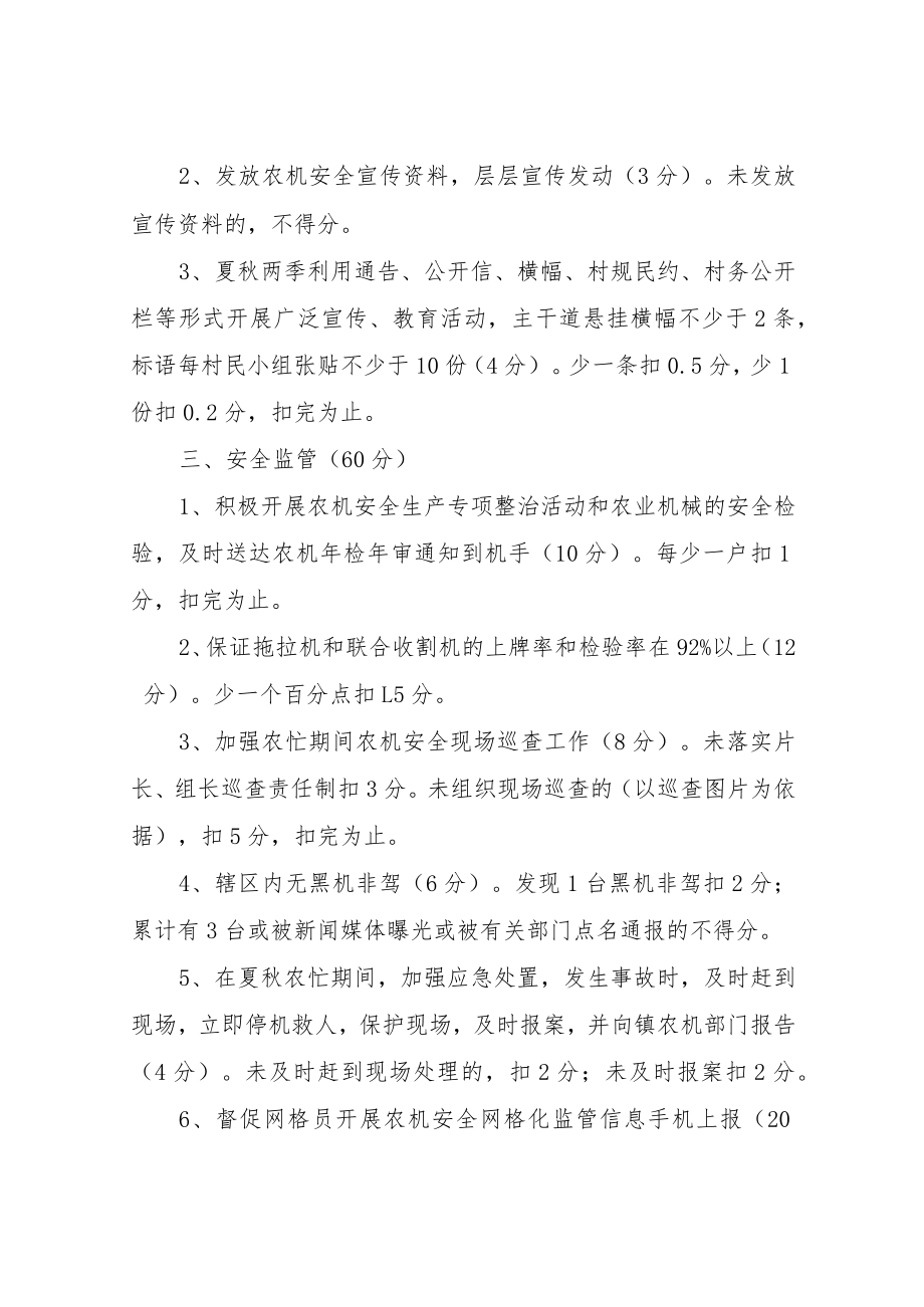 XX镇2022年村级农机安全协管员工作考核管理办法.docx_第2页