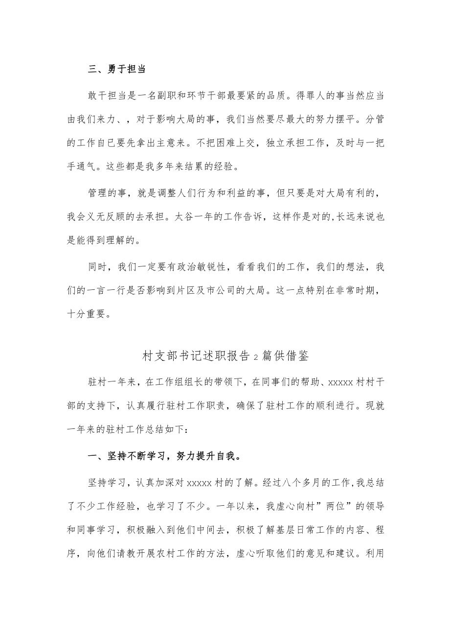 村支部书记述职报告2篇供借鉴.docx_第3页