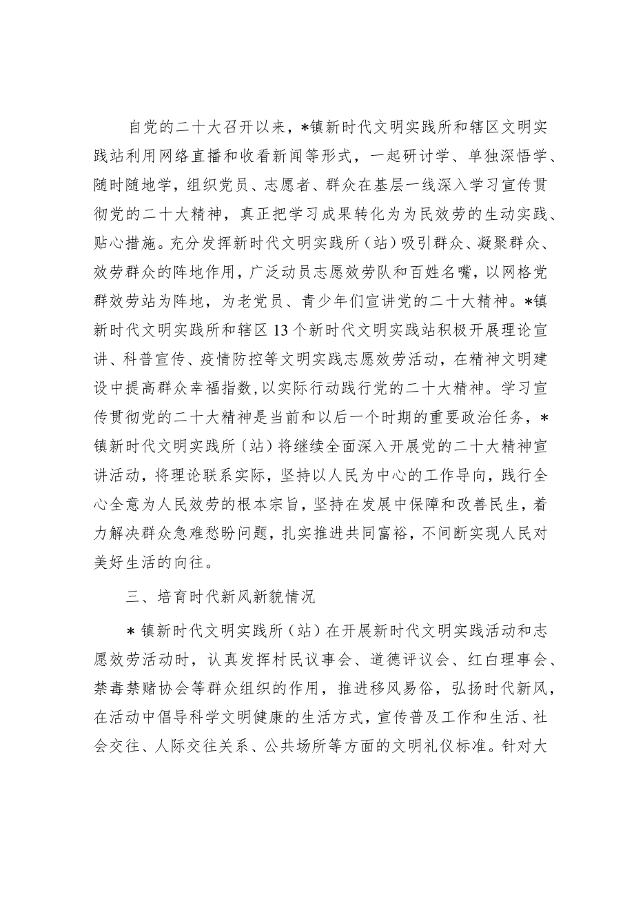 镇新时代文明实践所（站）建设自评报告.docx_第2页