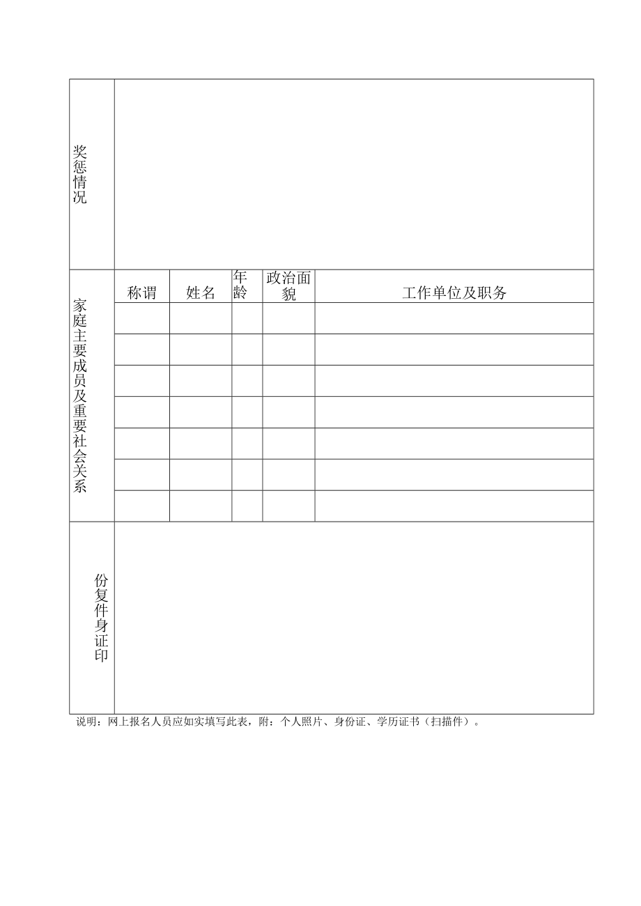 XX审计局招聘合同制工作人员报名表.docx_第2页