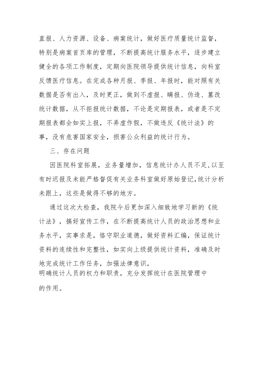 执行《中华人民共和国统计法》的自查报告.docx_第2页