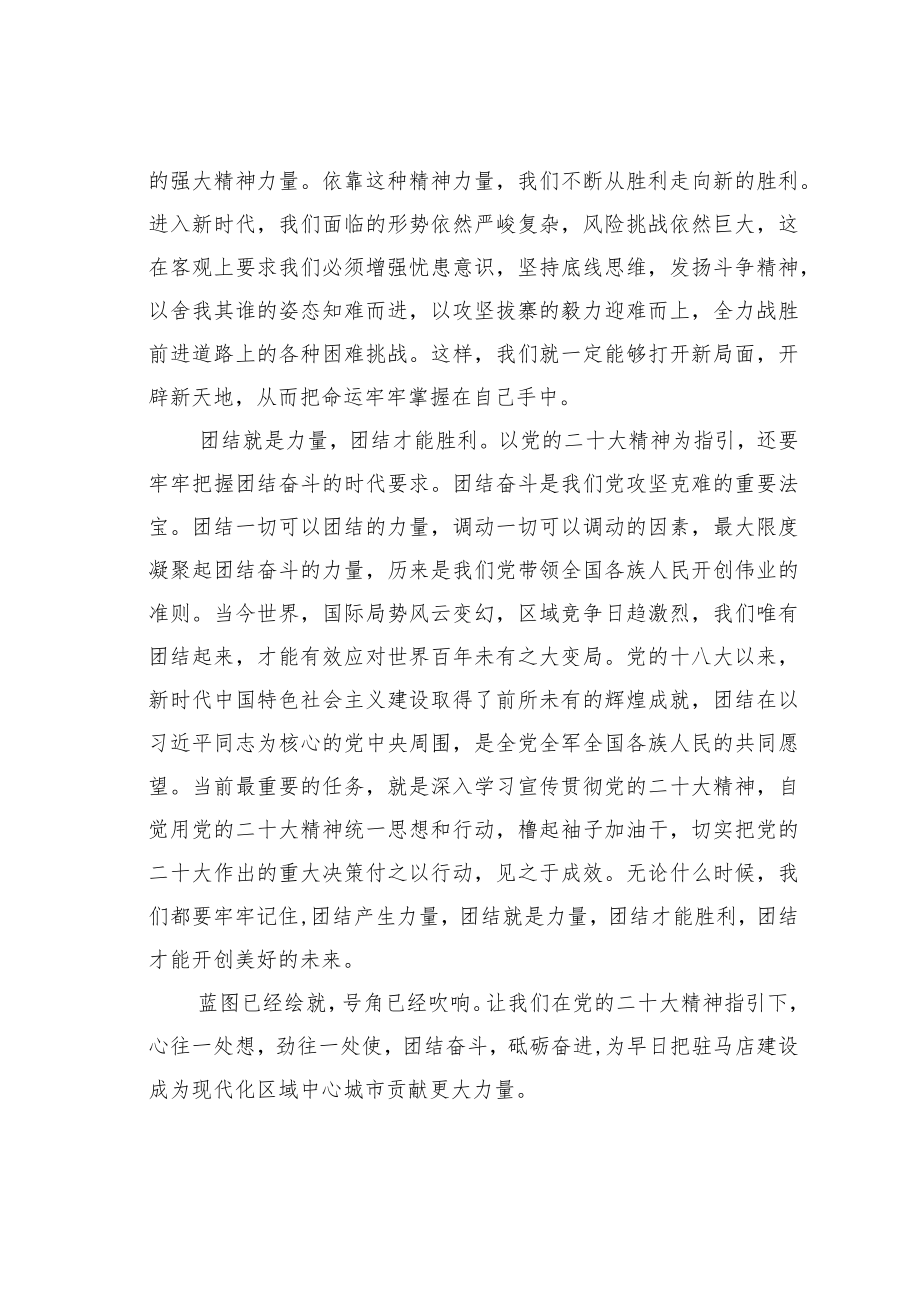 学习二十大精神心得体会：在党的二十大精神指引下胜利前进.docx_第3页