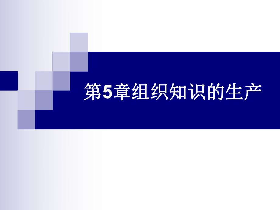 知识管理第5章组织知识的生产.ppt_第1页