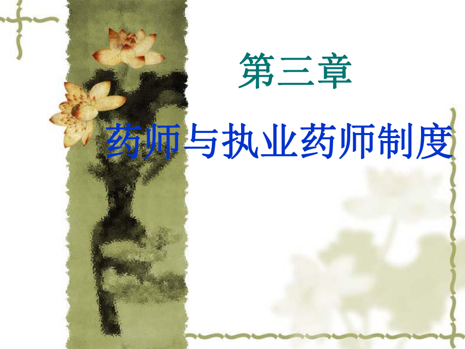 第三章药师与执业药师制度.ppt_第1页