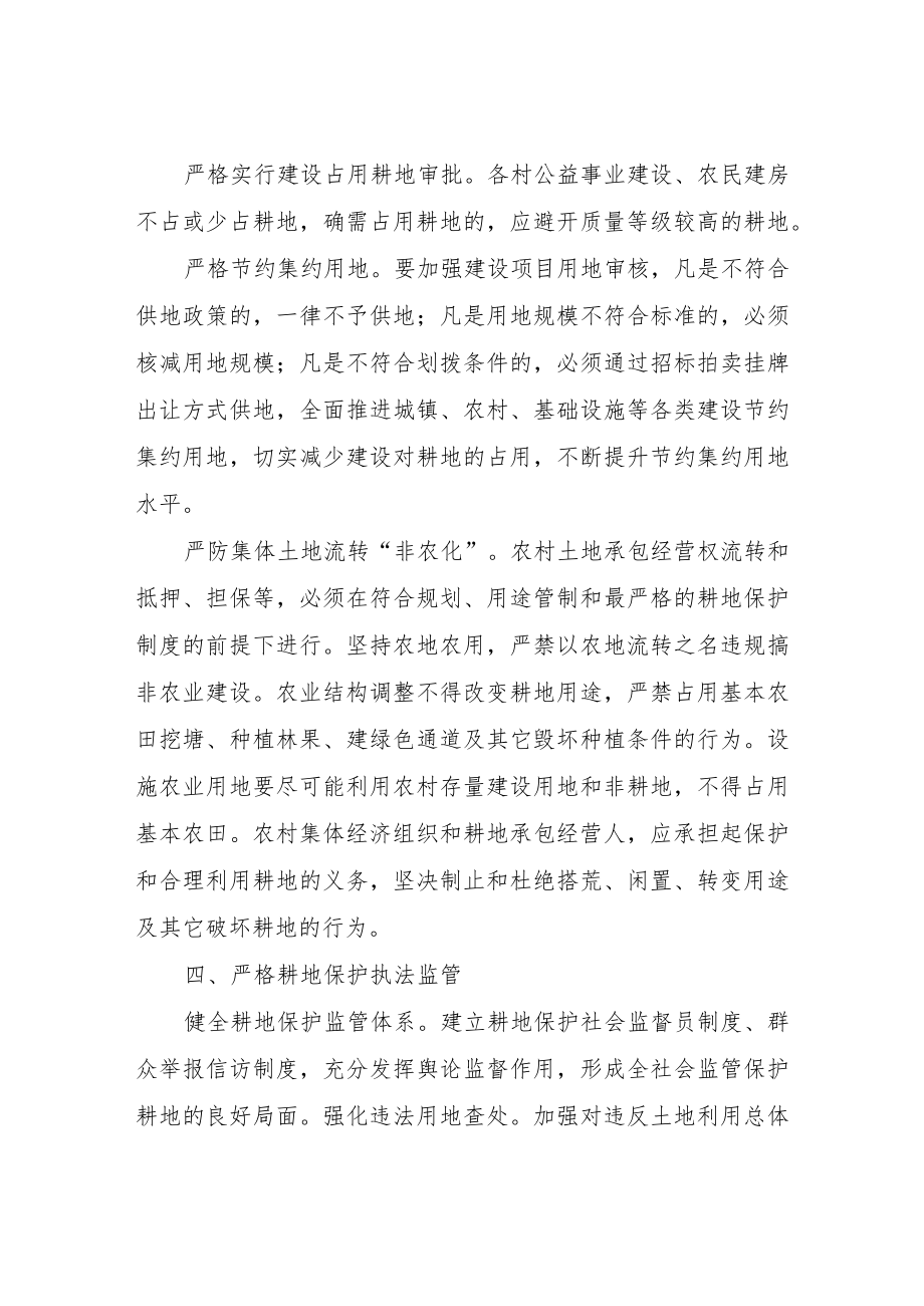 XX镇加强耕地保护工作的方案.docx_第3页