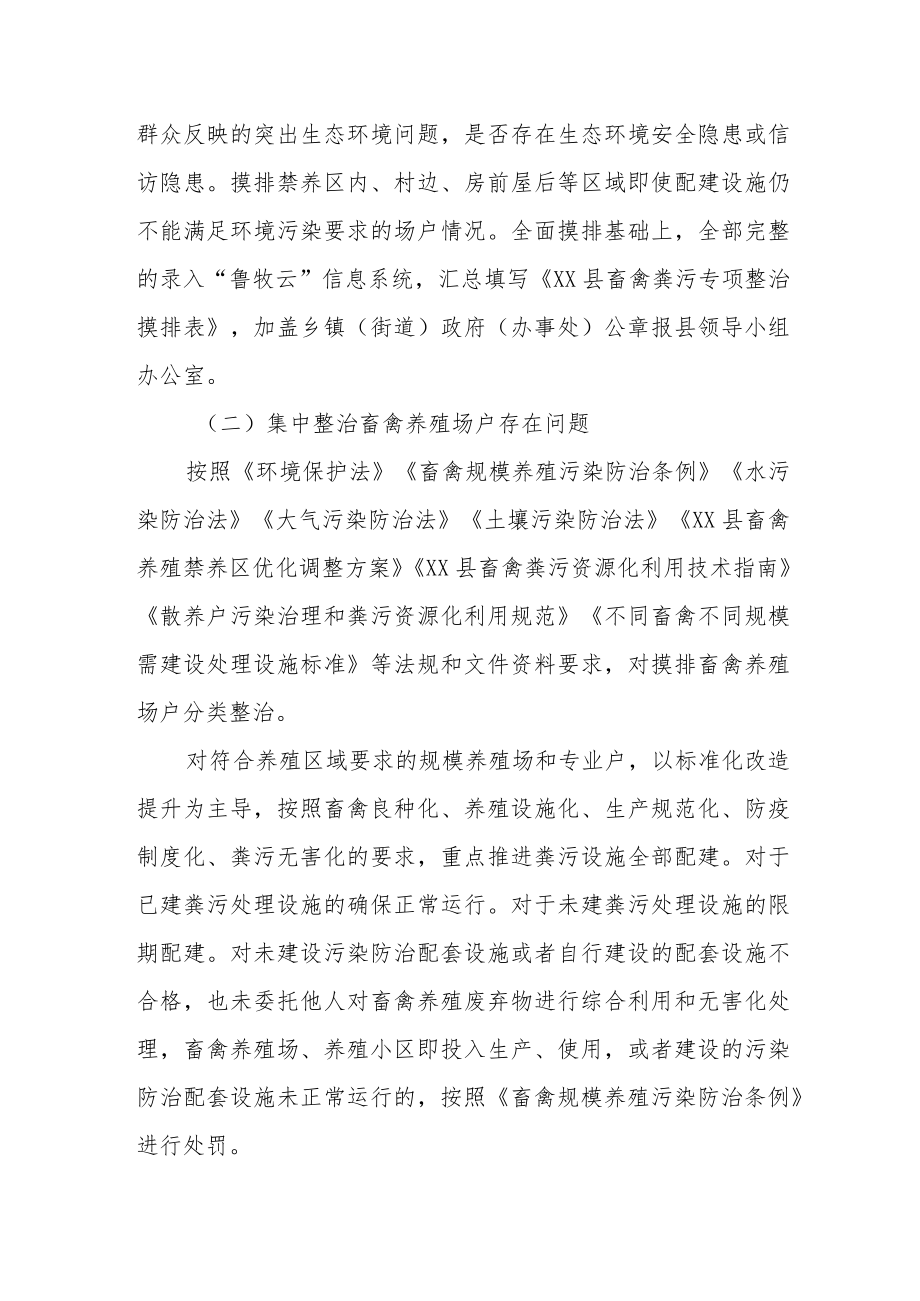 XX县畜禽养殖专项整治工作方案.docx_第3页