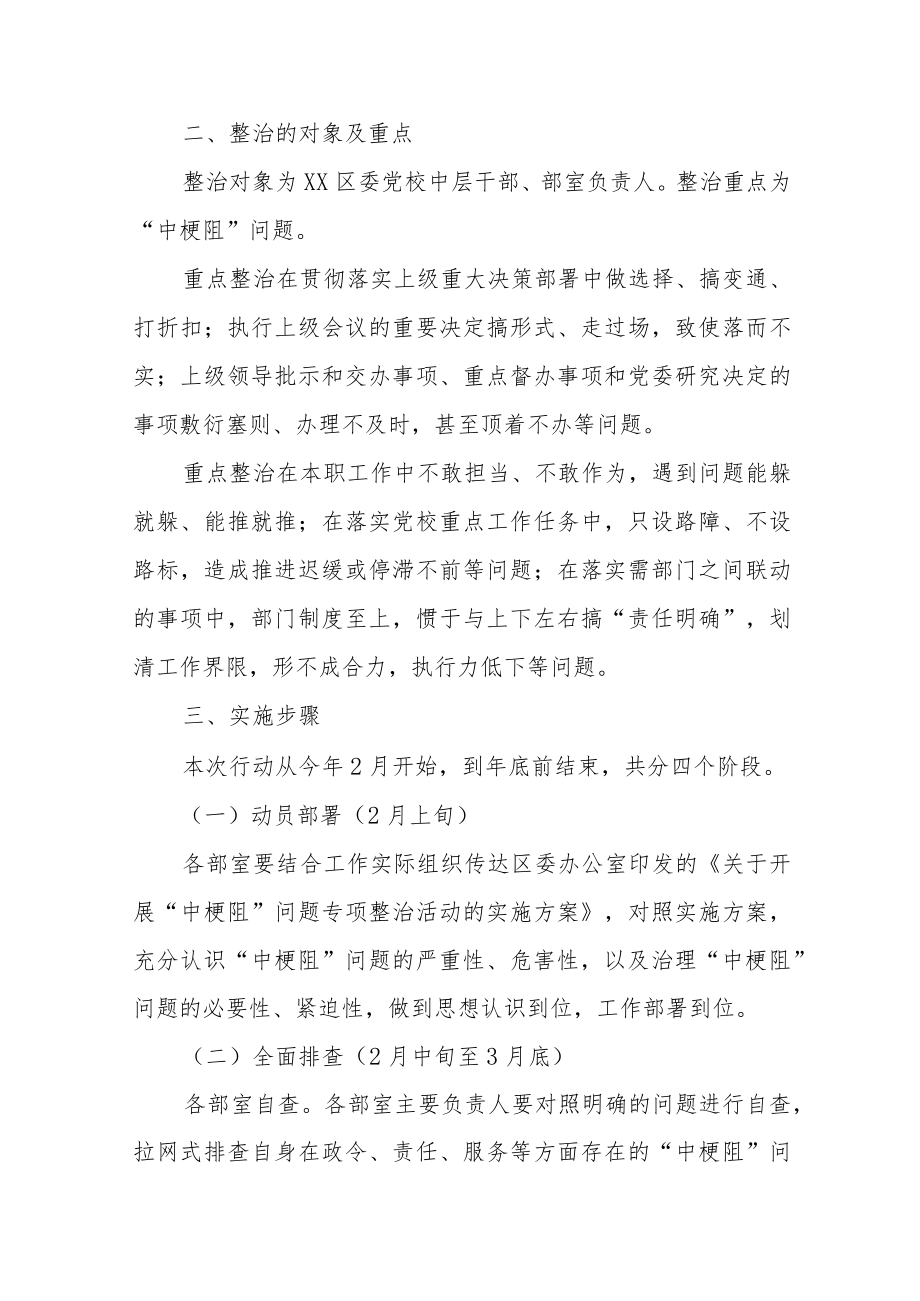 XX区委党校“中梗阻”问题专项整治活动实施方案.docx_第2页