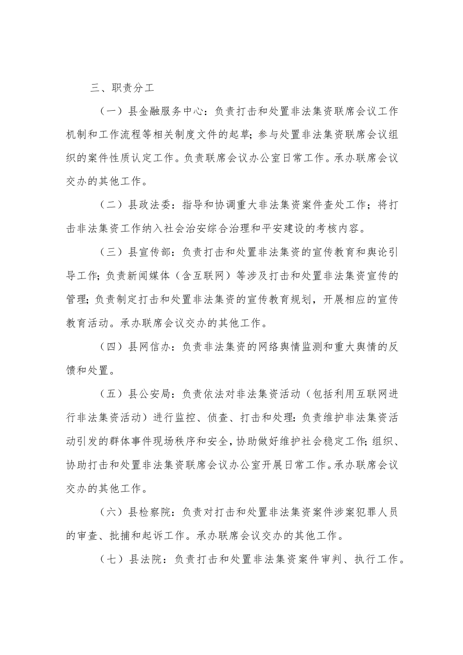 关于建立打击和处置非法集资联席会议制度.docx_第2页