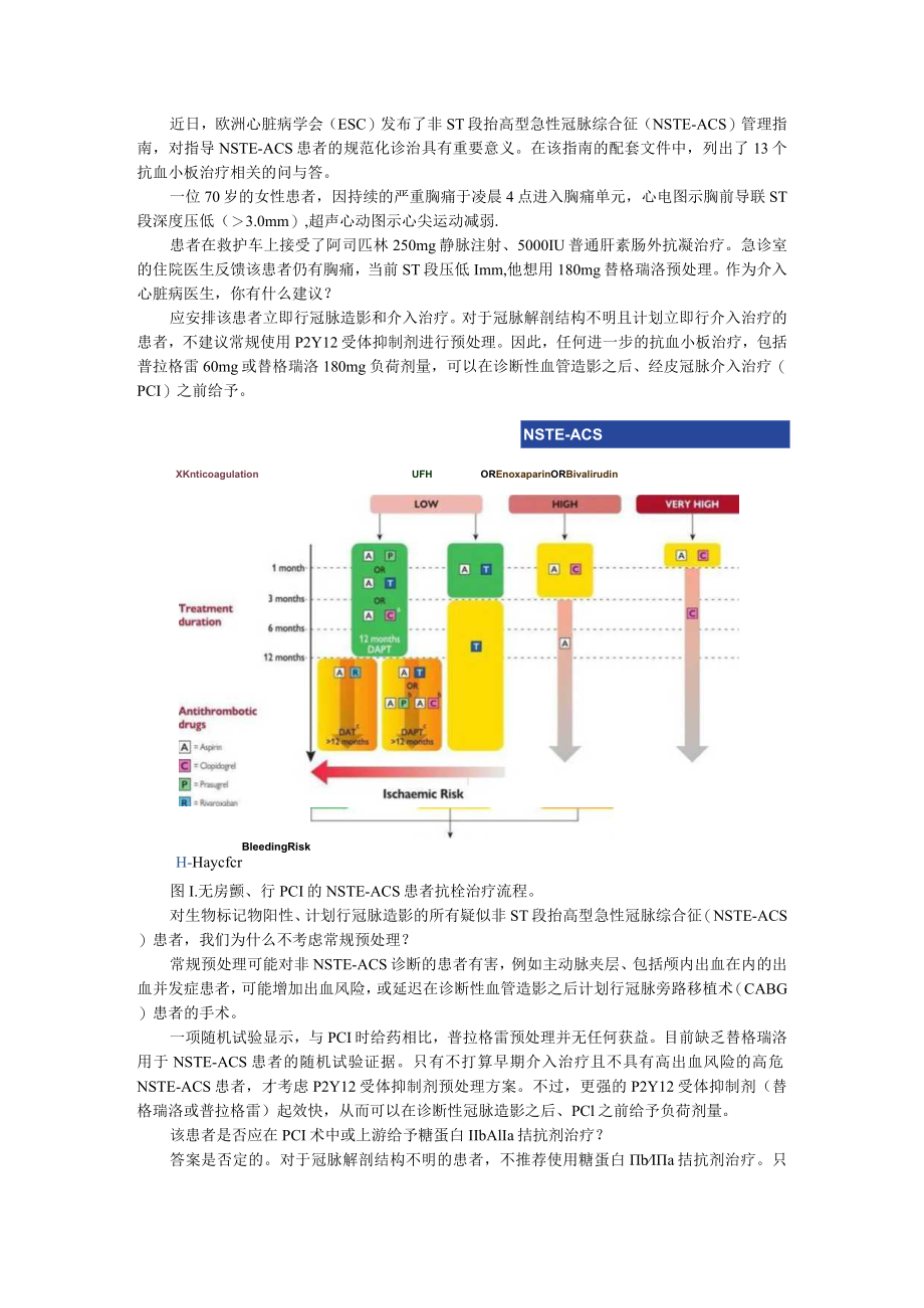 13个问题厘清NSTE ACS患者抗血小板治疗(附低危药物保守治疗策略NSTE-ACS患者的抗血小板治疗).docx_第1页