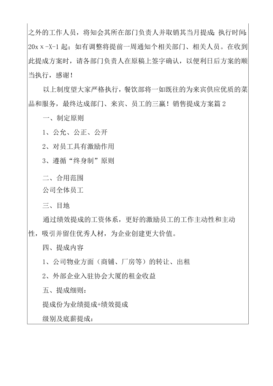 2022年销售提成方案汇总十篇.docx_第3页