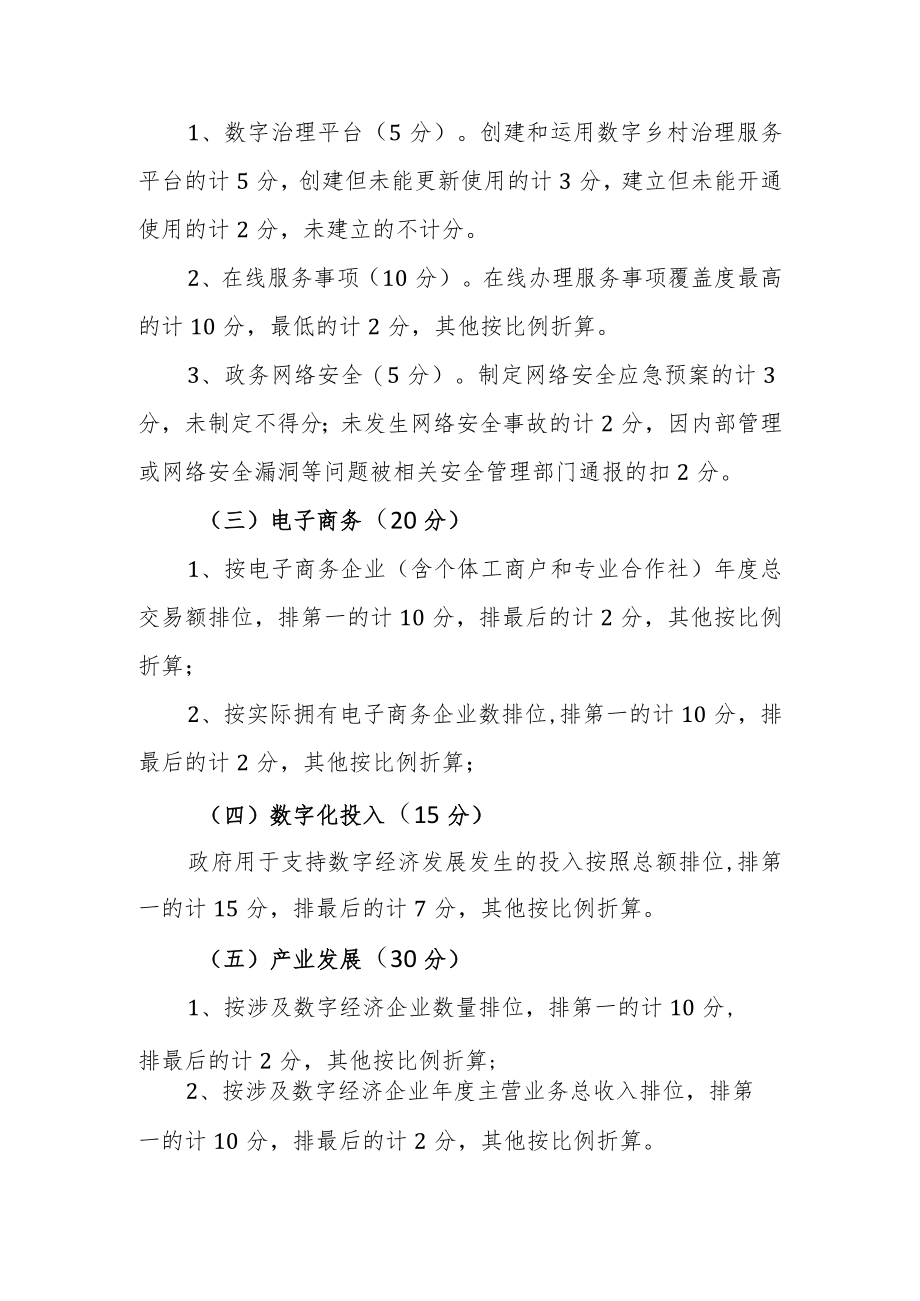 XXX县2020年度乡（镇）数字经济发展考核方案（征求意见稿）.docx_第2页