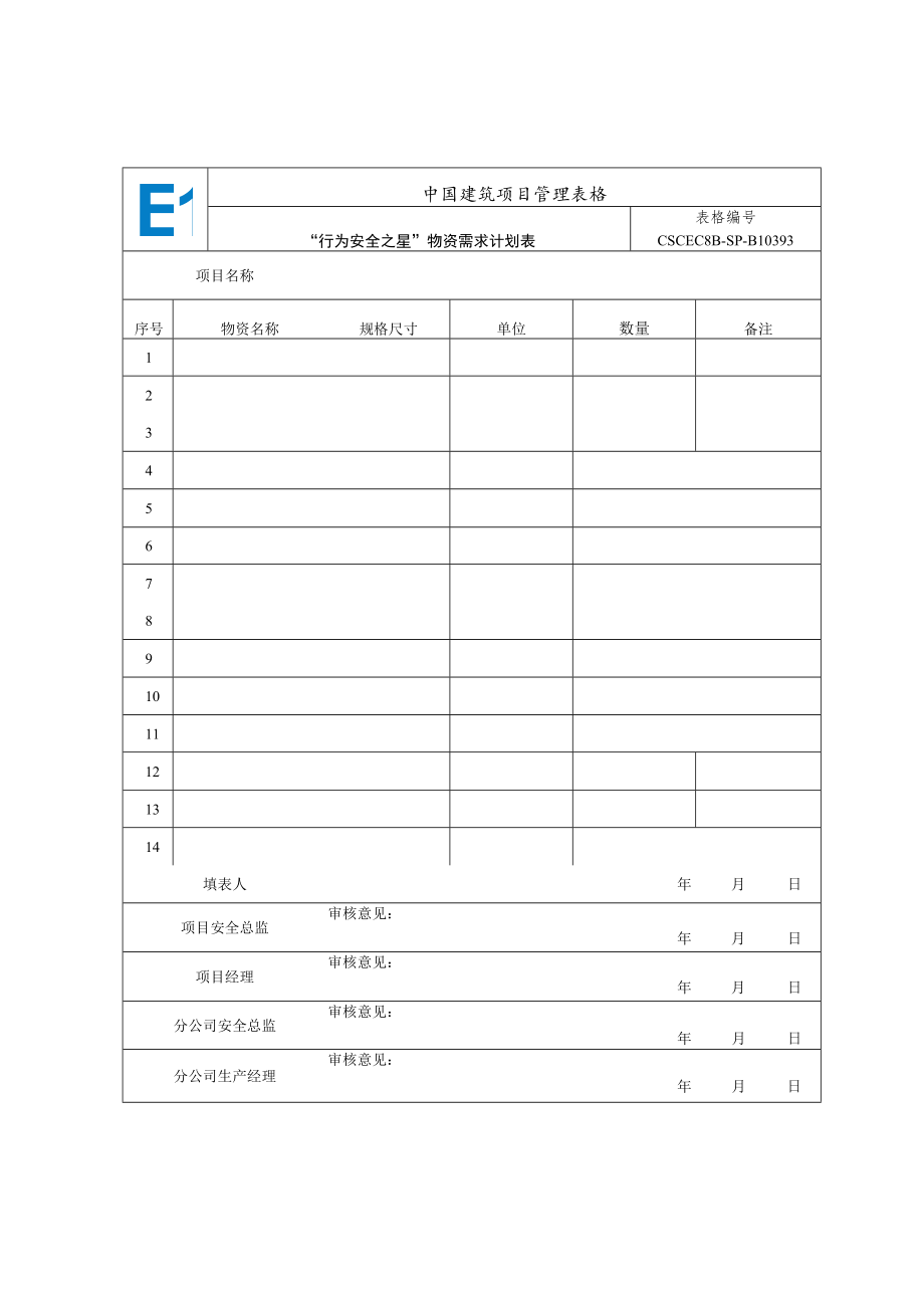 CSCEC8B-SP-B10393-“行为安全之星”物资需求计划表.docx_第1页