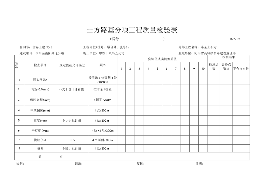 B-2-19 湿陷性黄土强夯记录表.docx_第1页