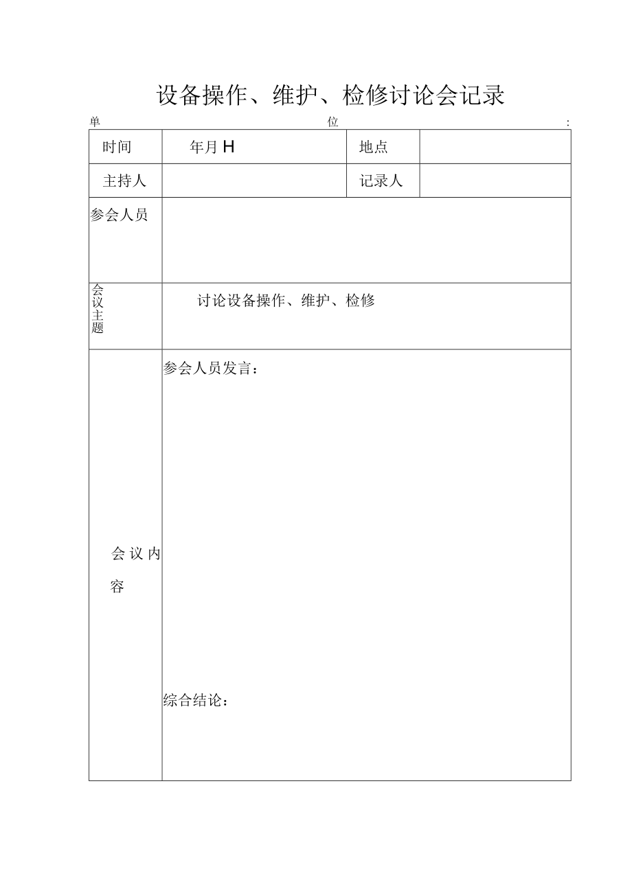 159设备操作、维护、检修讨论会.docx_第1页