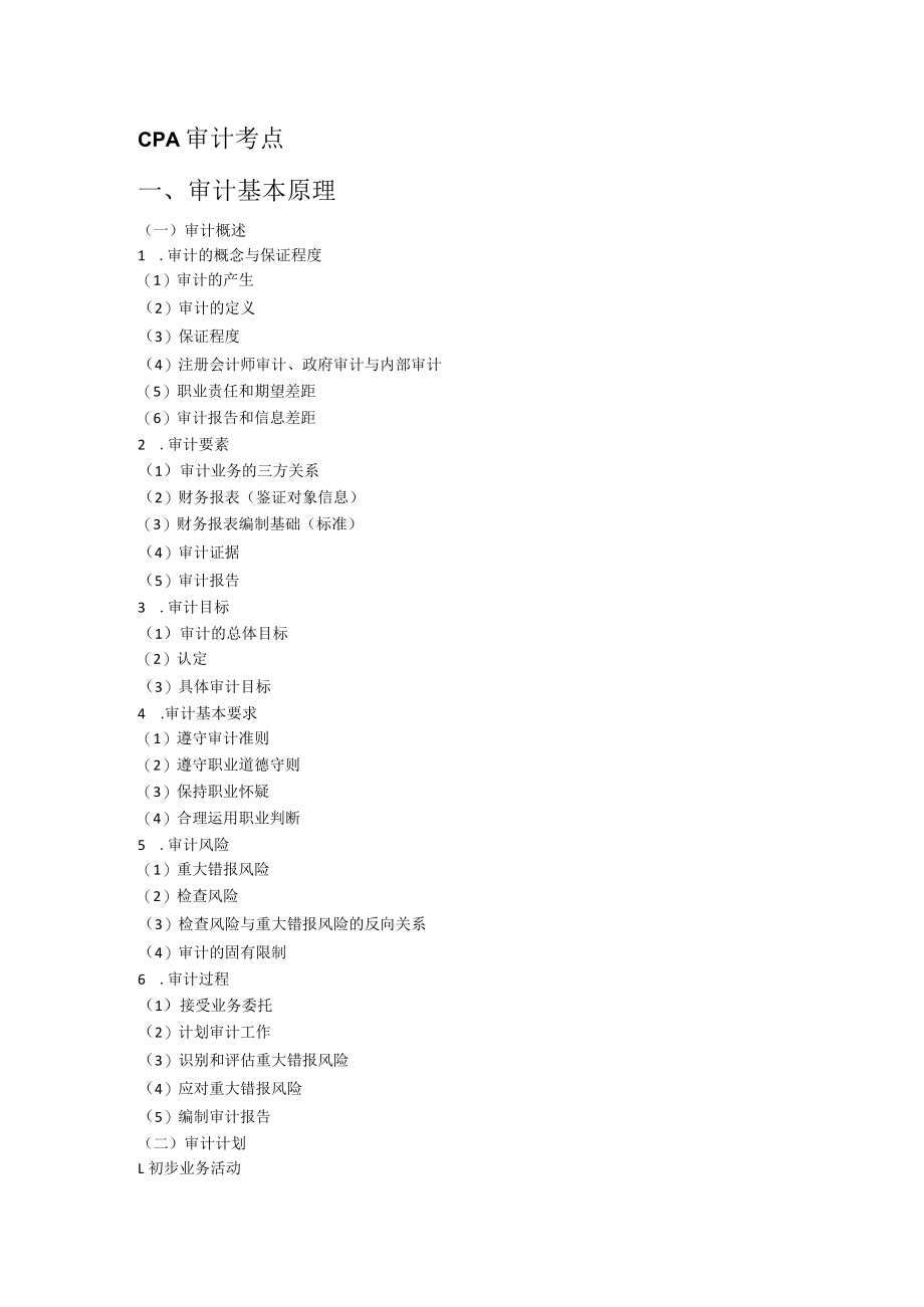 CPA审计考点.docx_第1页