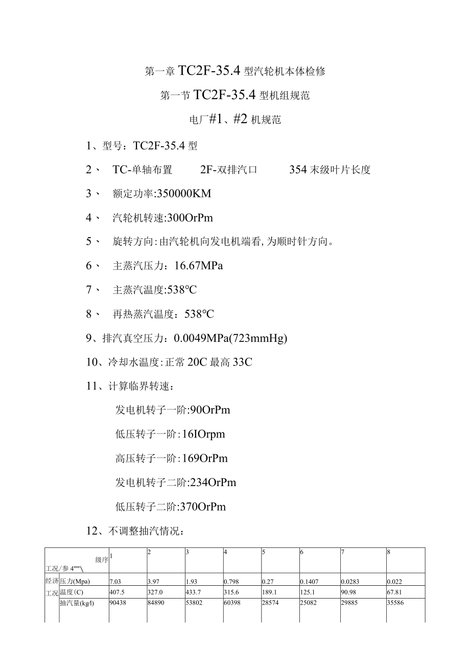 TC2F-35.4型汽轮机本体检修 主机规程.docx_第1页