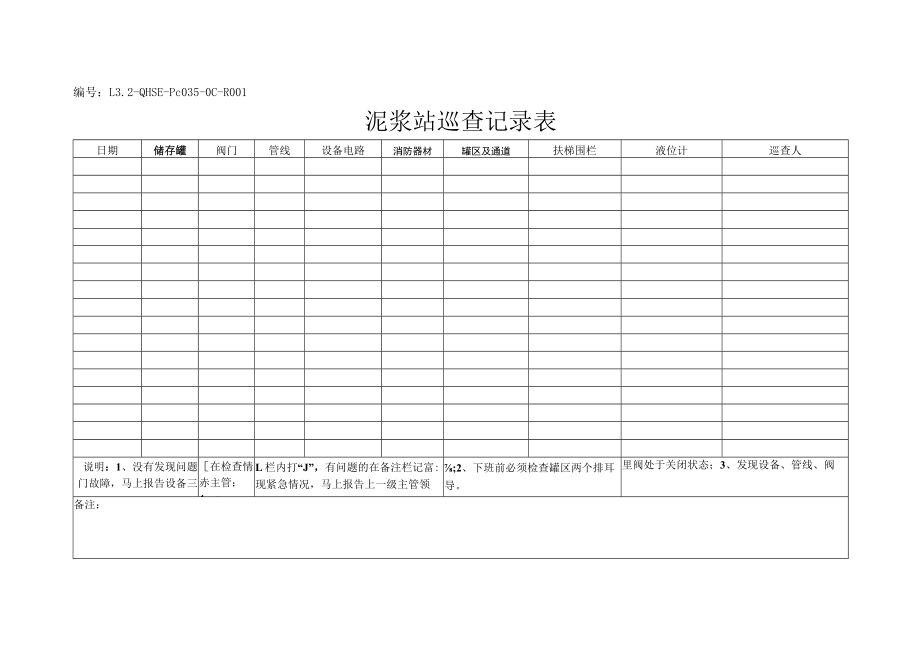 L3.2-QHSE-Pc035-OC-R001 泥浆站巡查记录表.docx_第1页