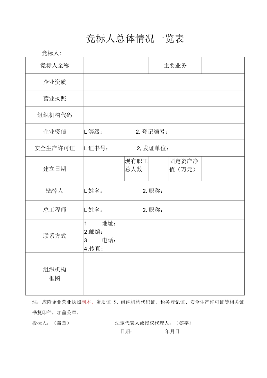 7竞标附件表格.docx_第1页