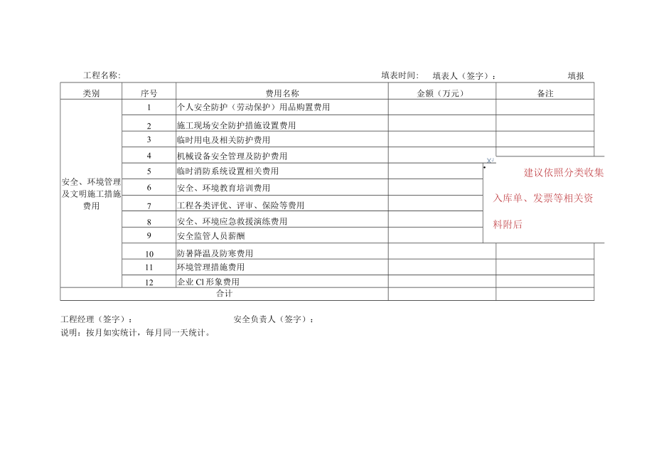 C1-15-6 安全文明施工费用统计报表.docx_第2页