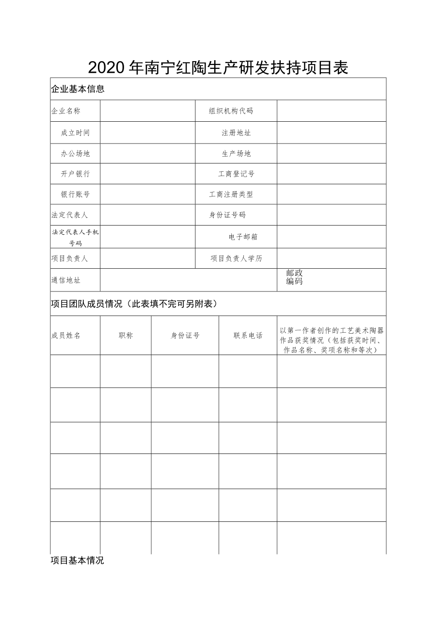 2020年南宁红陶生产研发扶持项目表.docx_第1页