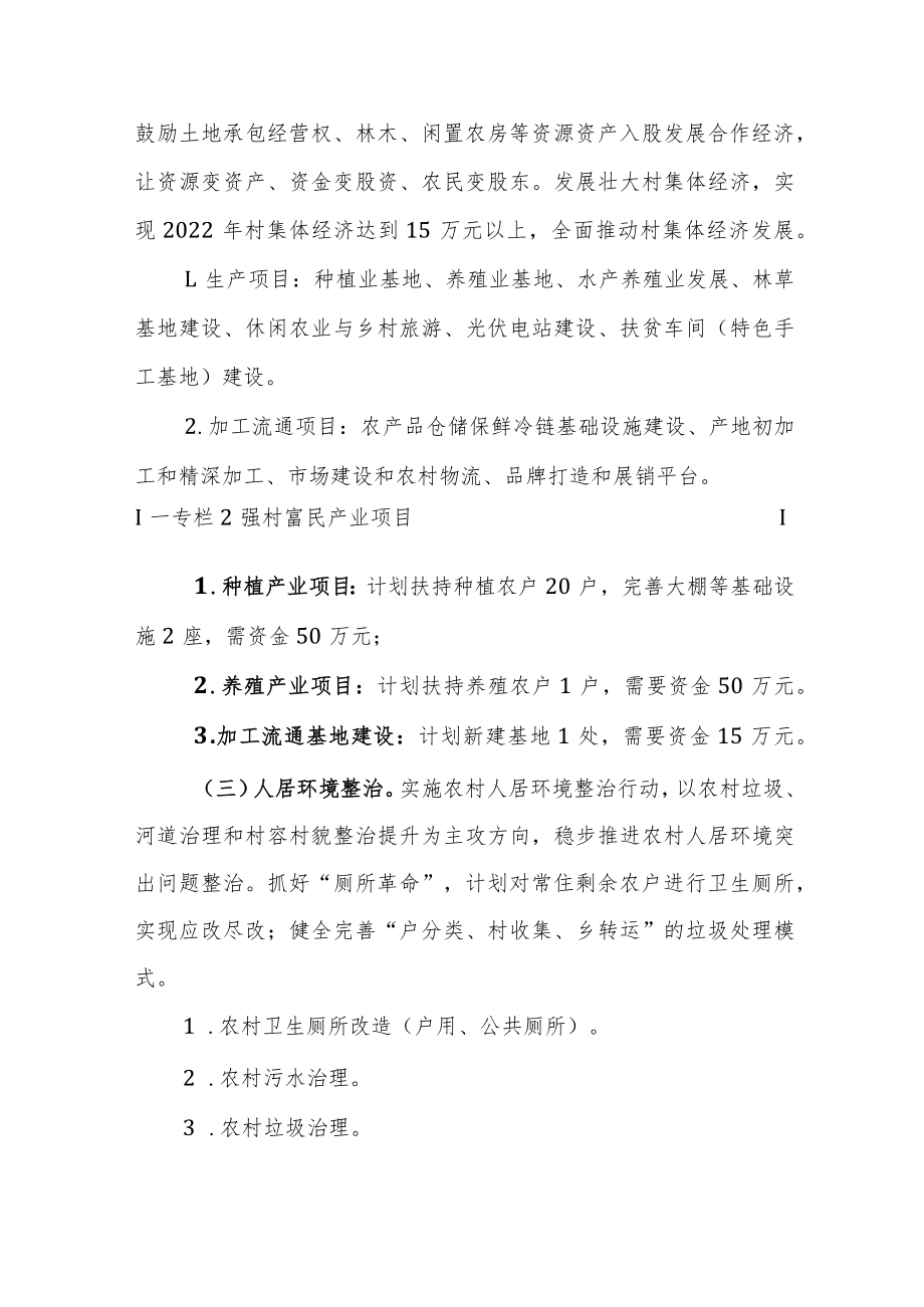 XXXX村“十四五”重点帮扶村示范建设实施方案.docx_第3页