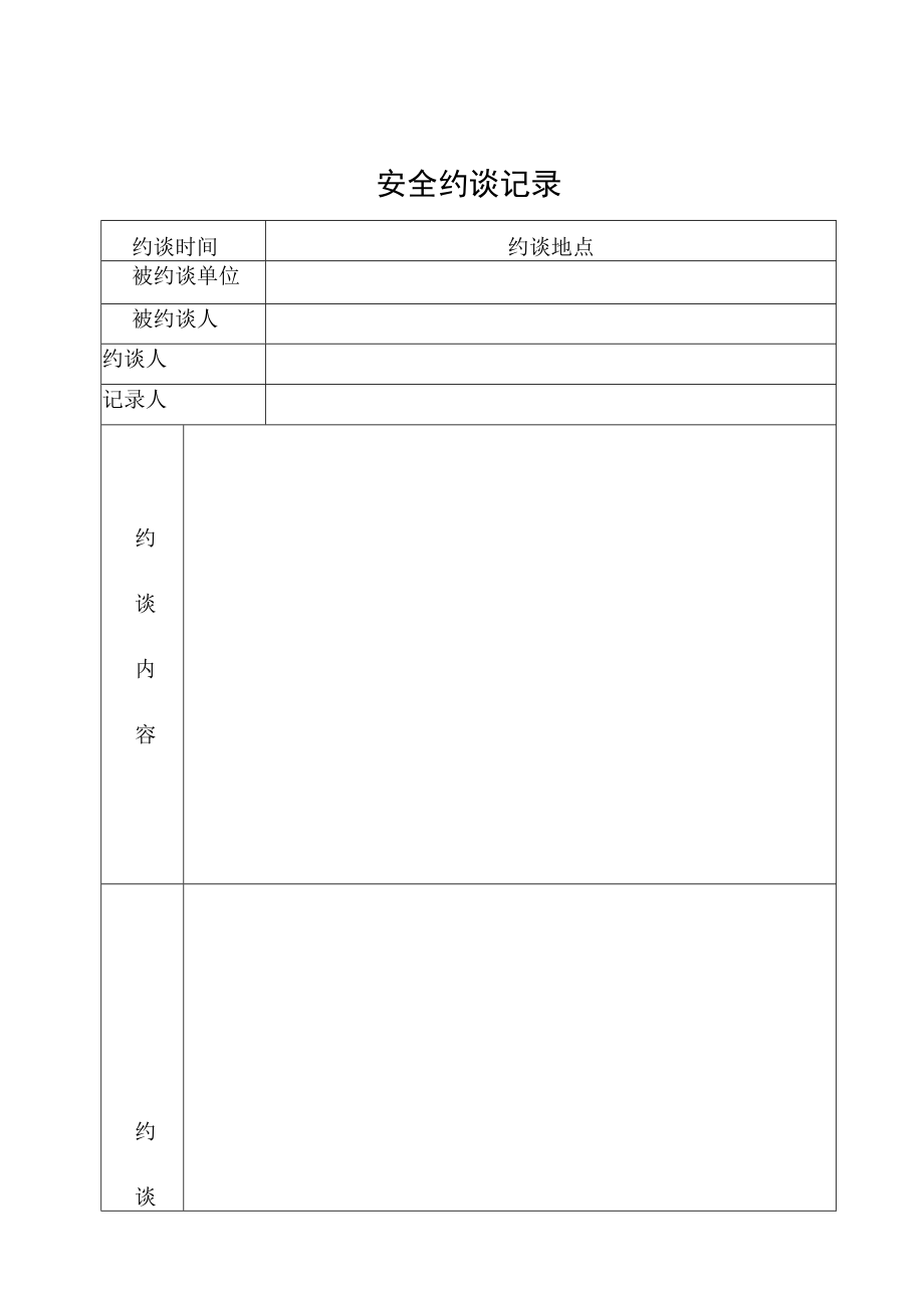 《安全约谈记录》格式.docx_第1页