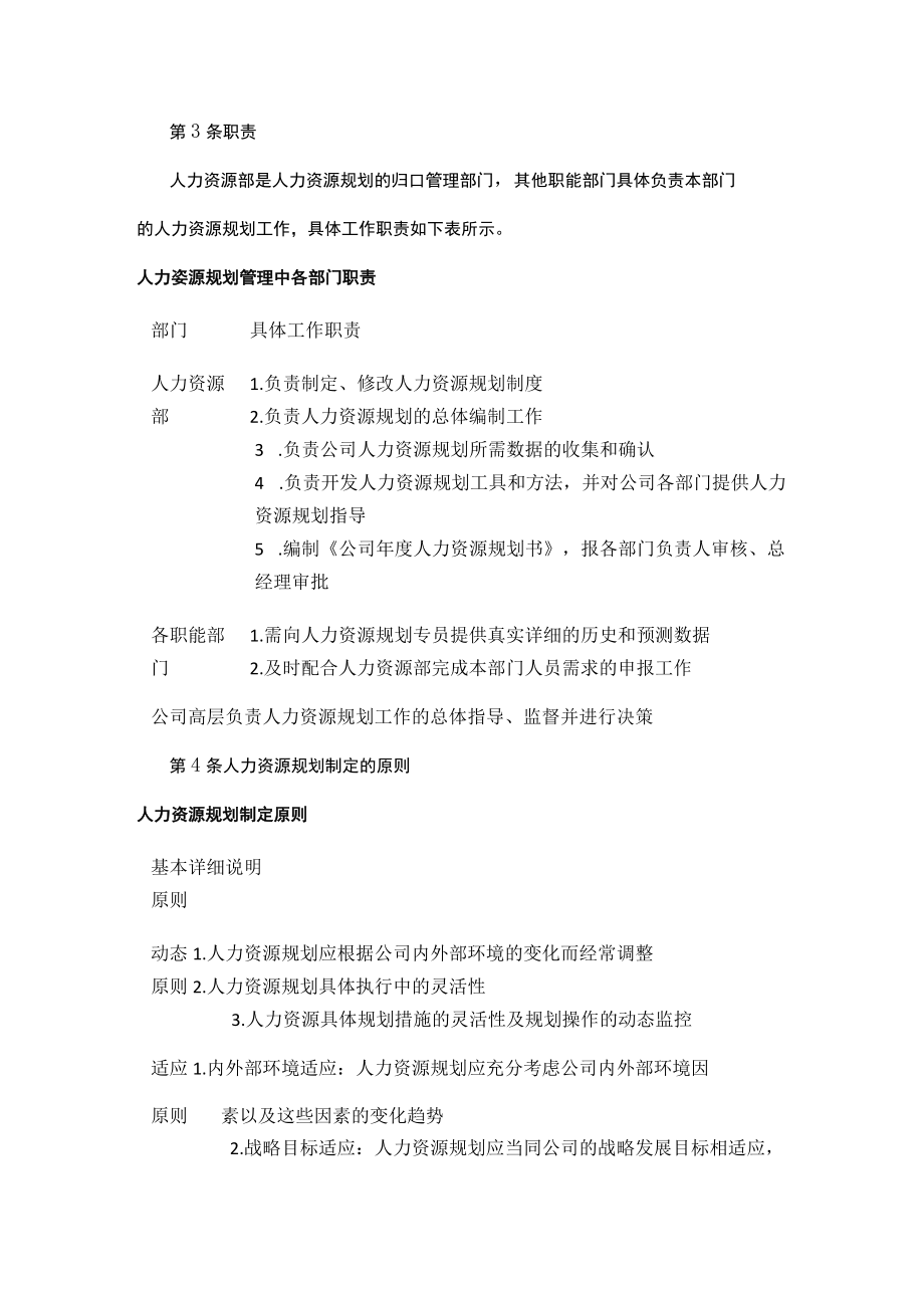 [优]人力资源规划制度设计-人力资源规划管理制度.docx_第2页