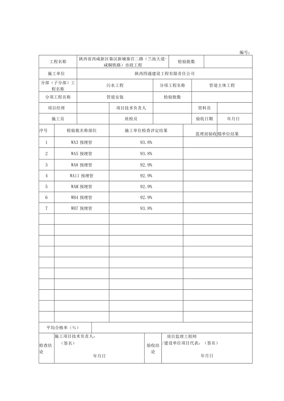 2、分项工程质量验收记录 管道安装.docx_第2页