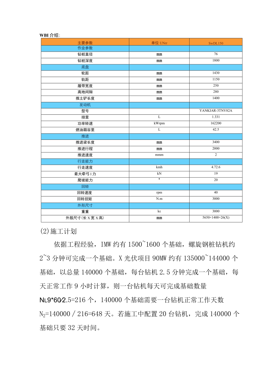 90MWp光伏电站发电工程项目光伏桩基工程施工方案.docx_第2页