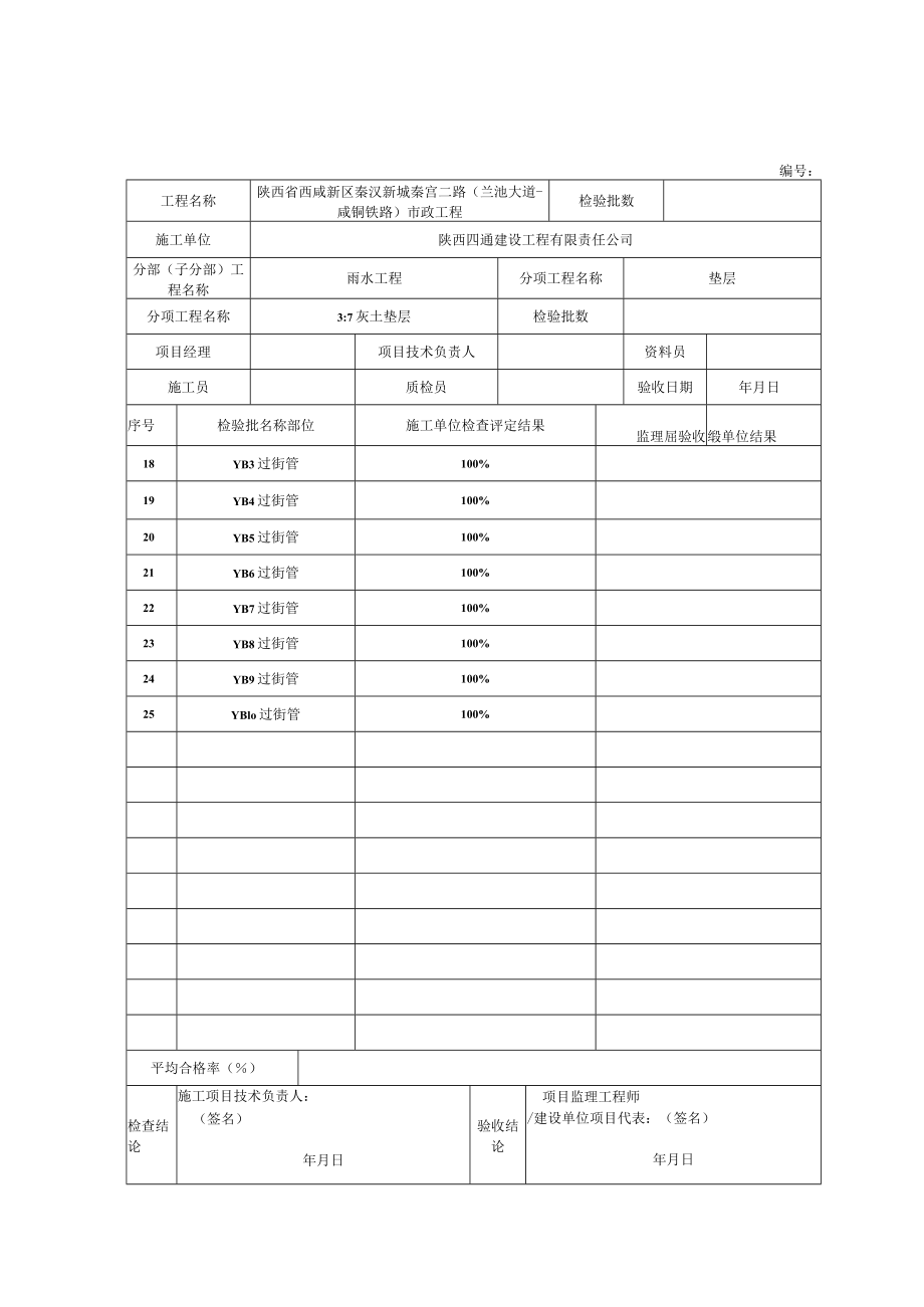 2、分项工程质量验收记录 垫层.docx_第2页