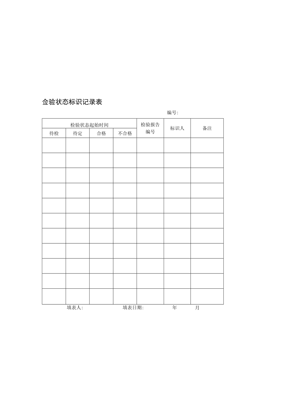 01采购产品及其检验状态标识记录表.docx_第1页