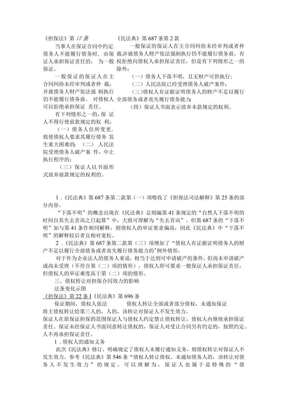 《民法典》述评 保证合同重点立法变动（附民法典背景下保证合同的重要变化）.docx_第3页