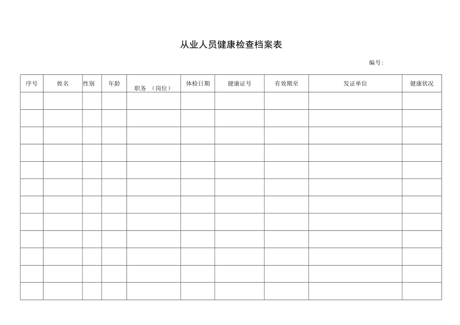 从业人员健康检查档案表.docx_第1页