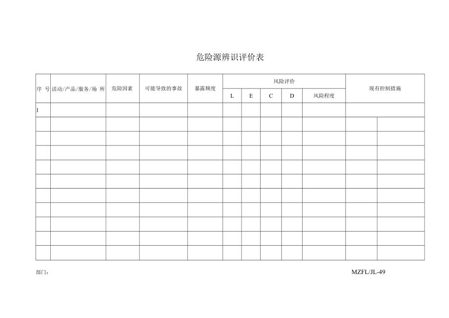 三体系认证危险源辨识评价表.docx_第1页