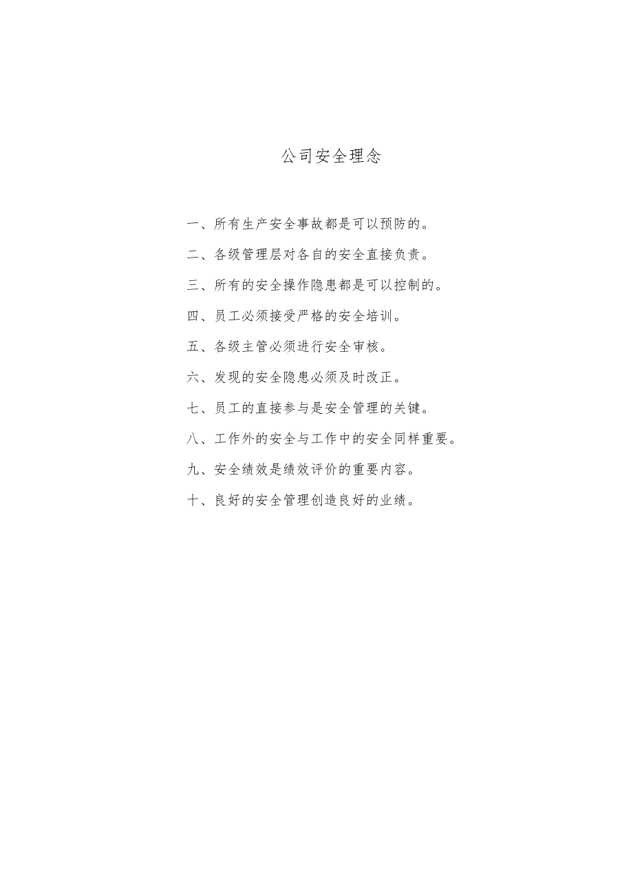 公司安全理念.docx_第1页