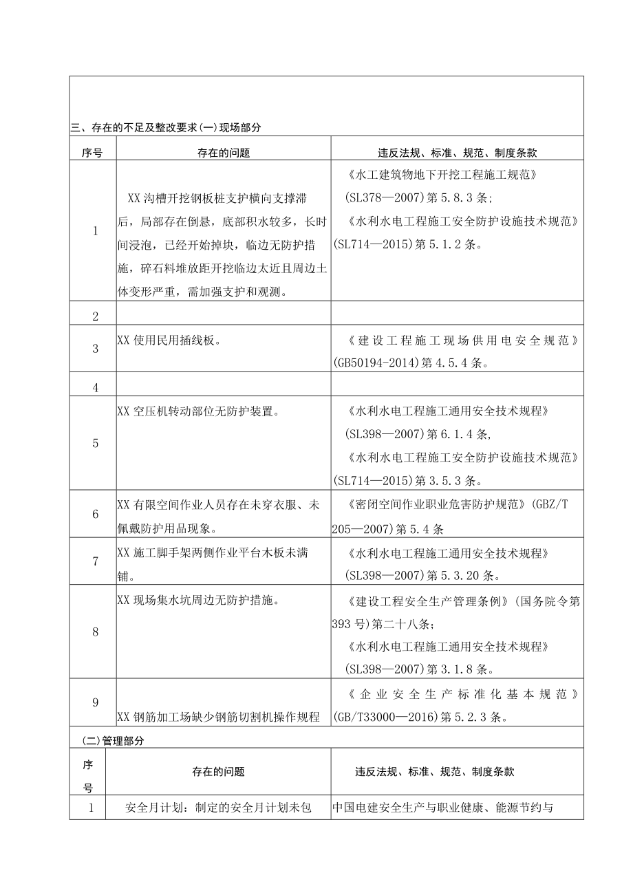 公司项目部安全环保考核检查报告.docx_第3页