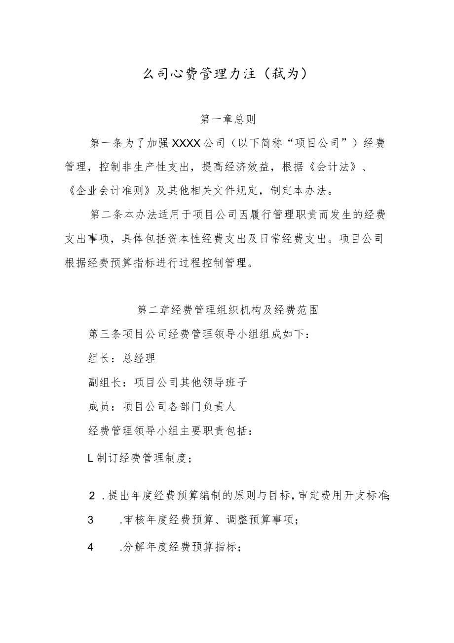 公司经费管理办法.docx_第1页