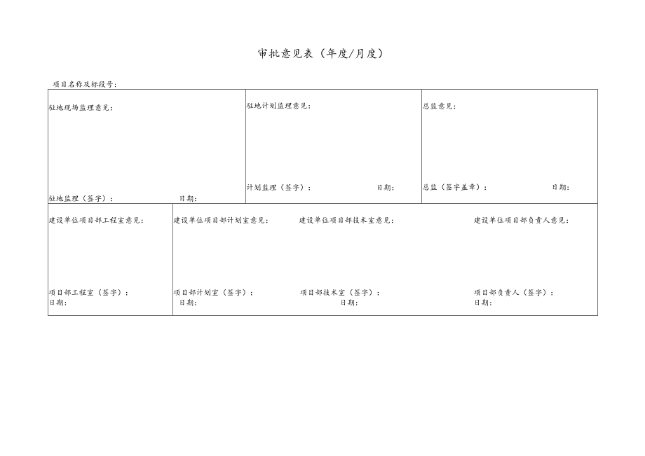 公司审批意见表.docx_第1页