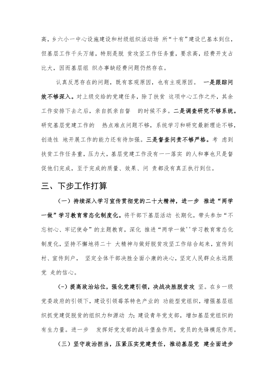 乡镇履行基层党建工作责任述职报告.docx_第3页