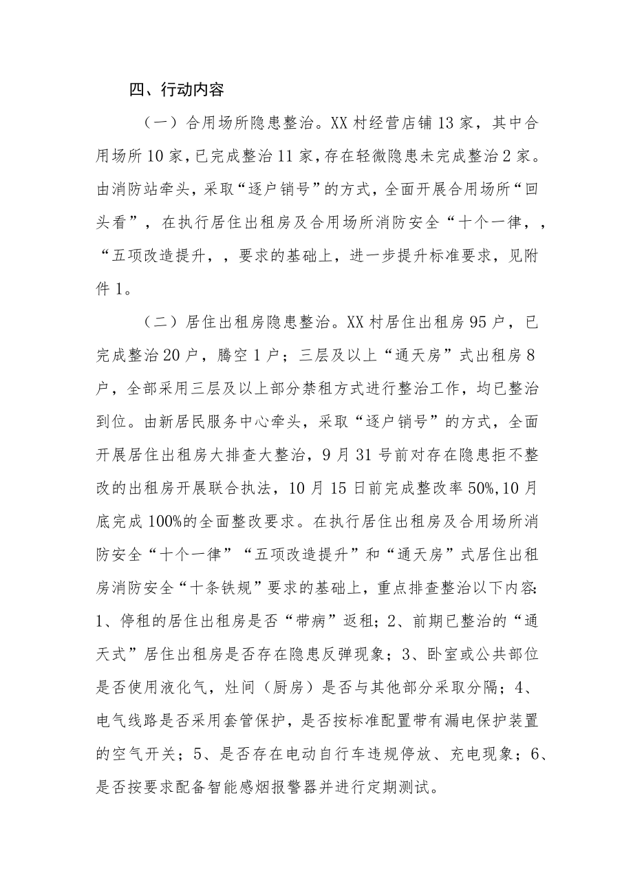 XX街道重大火灾隐患区域挂牌整治行动方案.docx_第3页