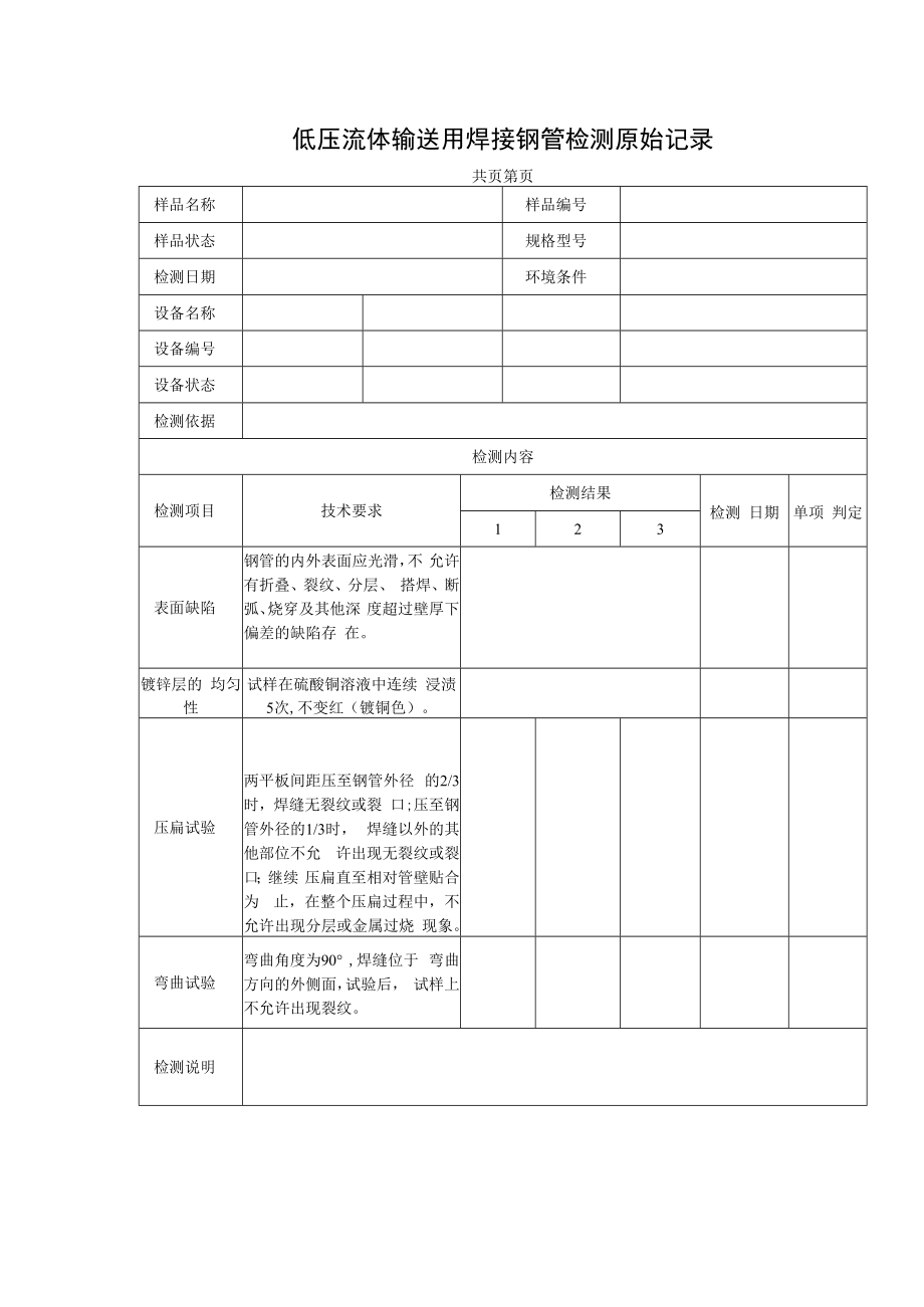 低压流体输送用焊接钢管检测报告及原始记录.docx_第2页