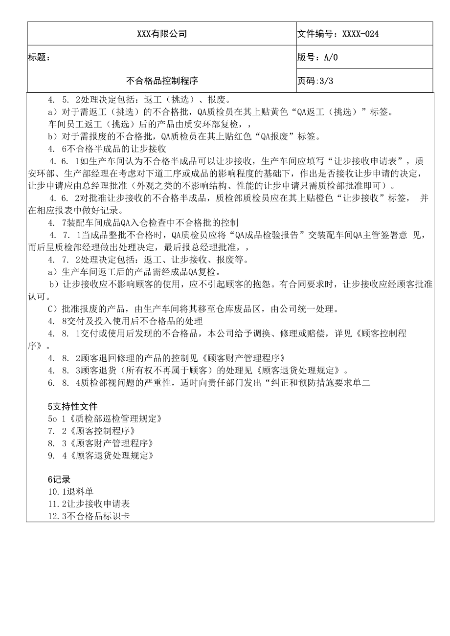 不合格品控制程序QES.docx_第3页