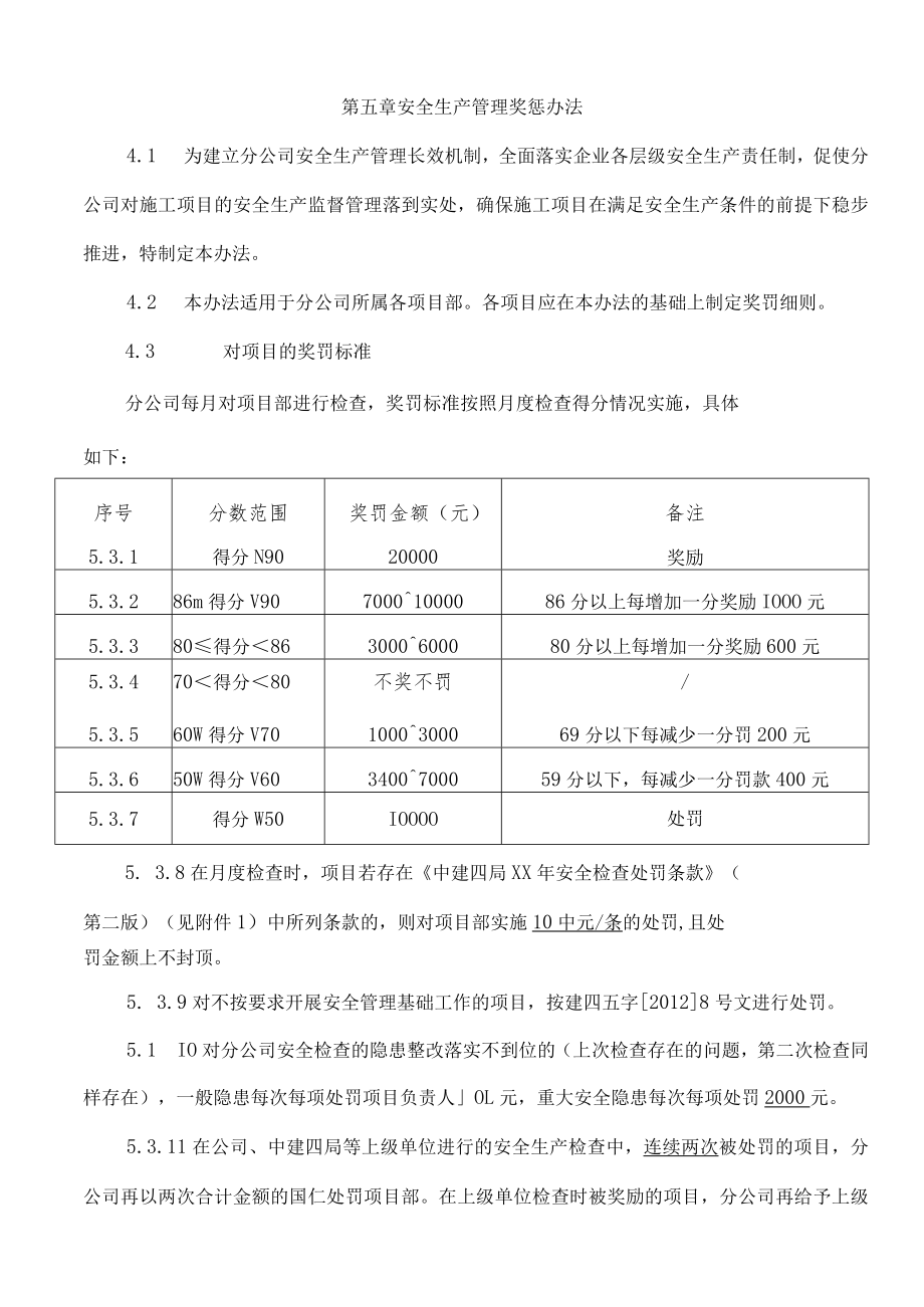 公司安全生产奖罚办法.docx_第3页