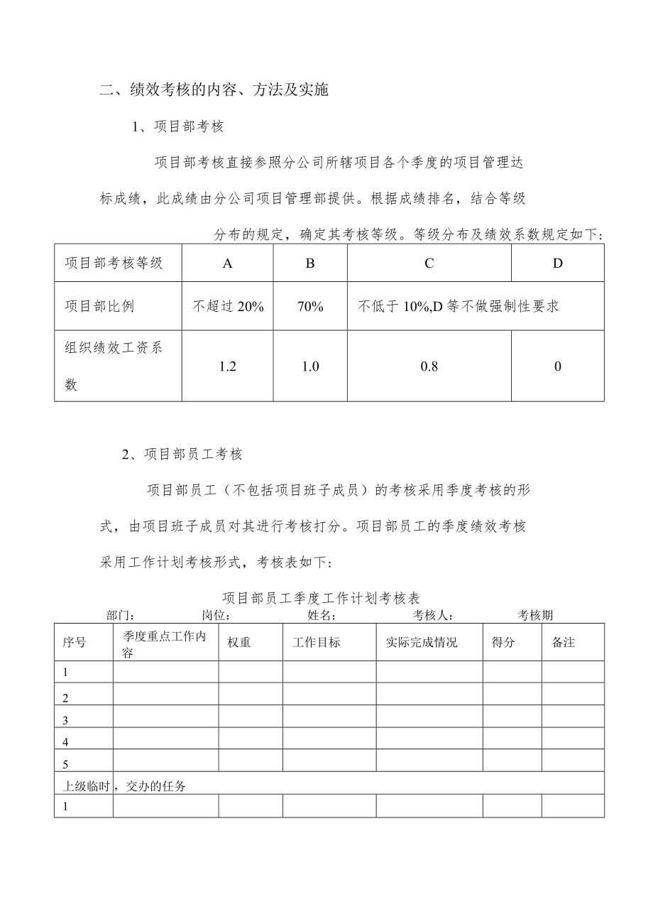 公司（项目部）绩效考核新方案.docx_第2页