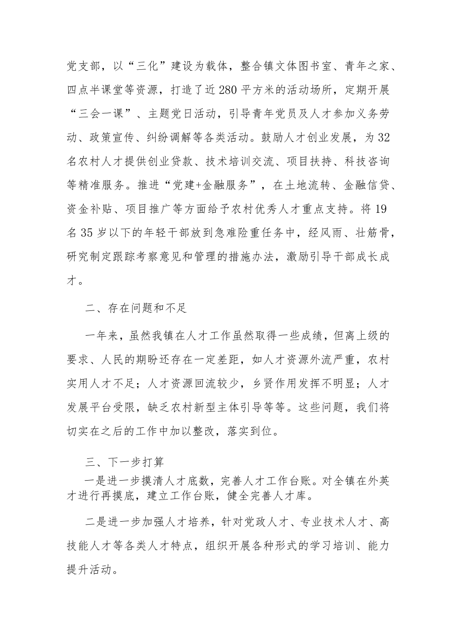 乡镇党委书记抓人才工作述职报告.docx_第3页