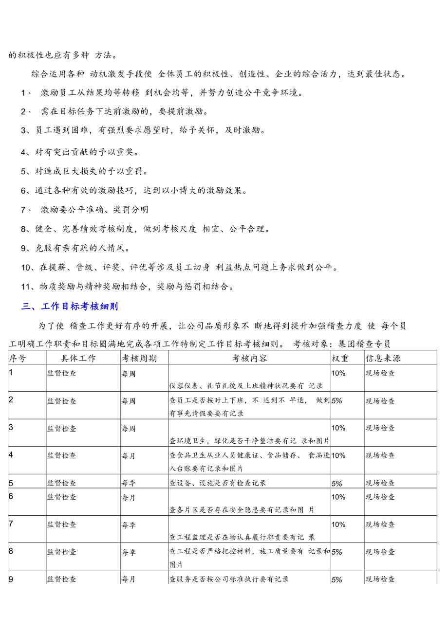 企业员工激励机制及考核方案模板.docx_第3页